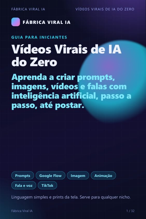 Capa do Guia 1: Vídeos Virais de IA do Zero
